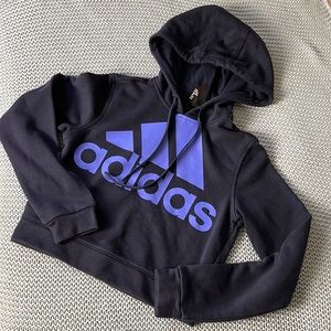Adidas Cropped  Athletic Hoodie  Size XS